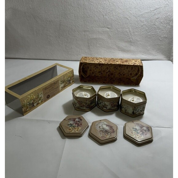 Y2K Plum Scented Candle Set Fabrice De Villeneuve New Vintage Set of 3 - Picture 2 of 5